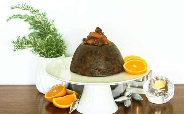Reheating christmas pudding in a steam oven
