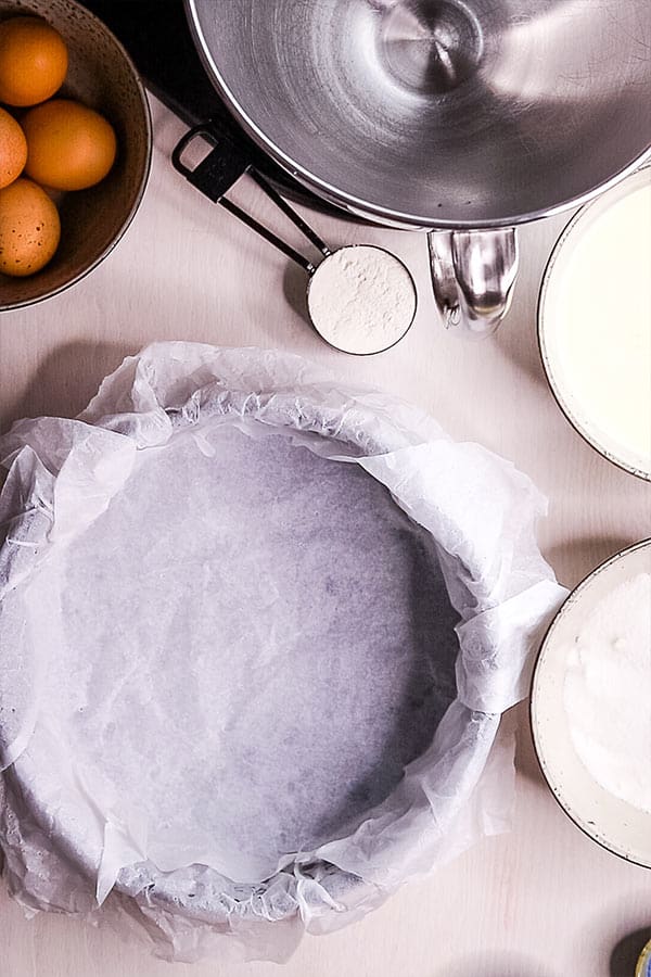 ingredients for basque cheesecake