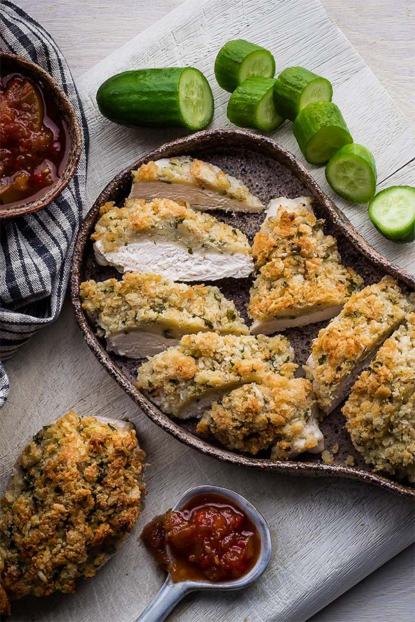 crumbed parmesan chicken