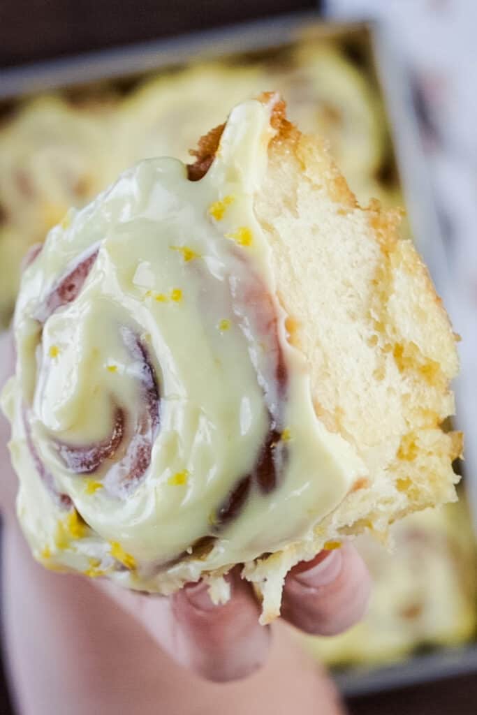 fresh lemon sweet roll