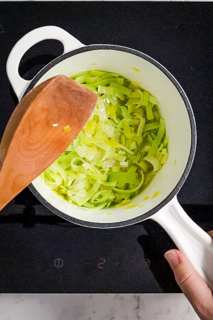 leeks in butter