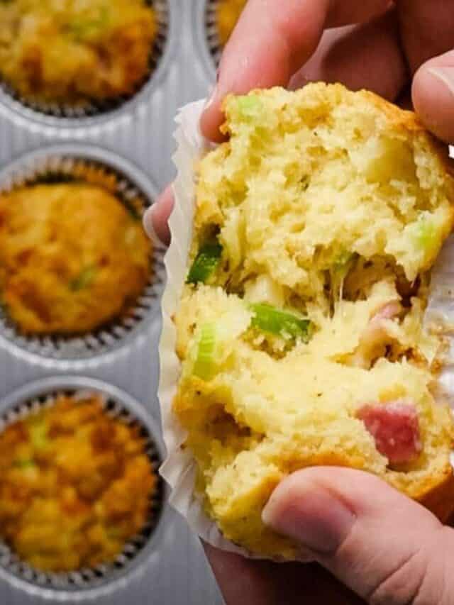 Cheese and Bacon Lunchbox Muffins