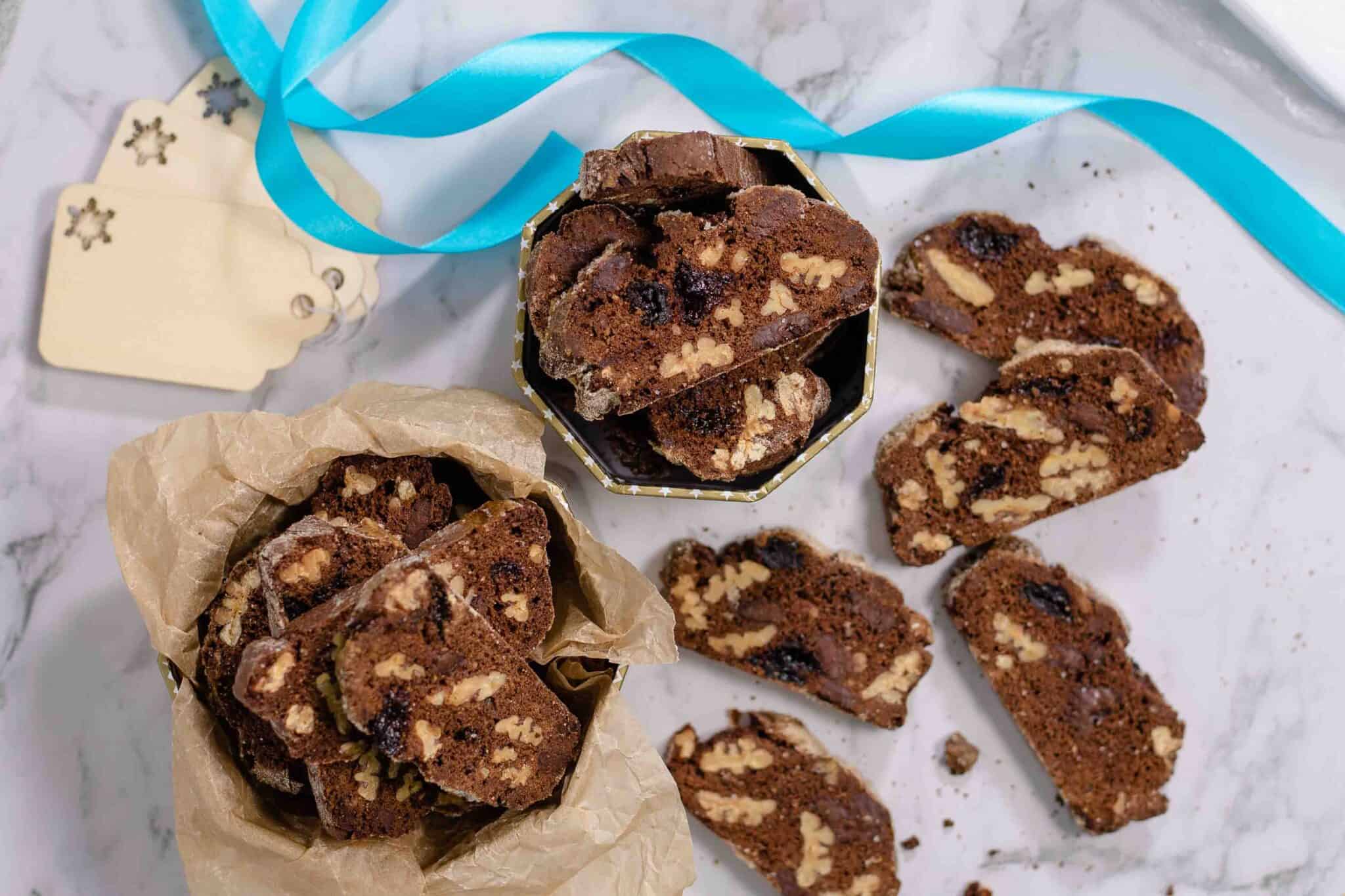 The Best Pecan Biscotti with Chocolate and Raisins Steam & Bake