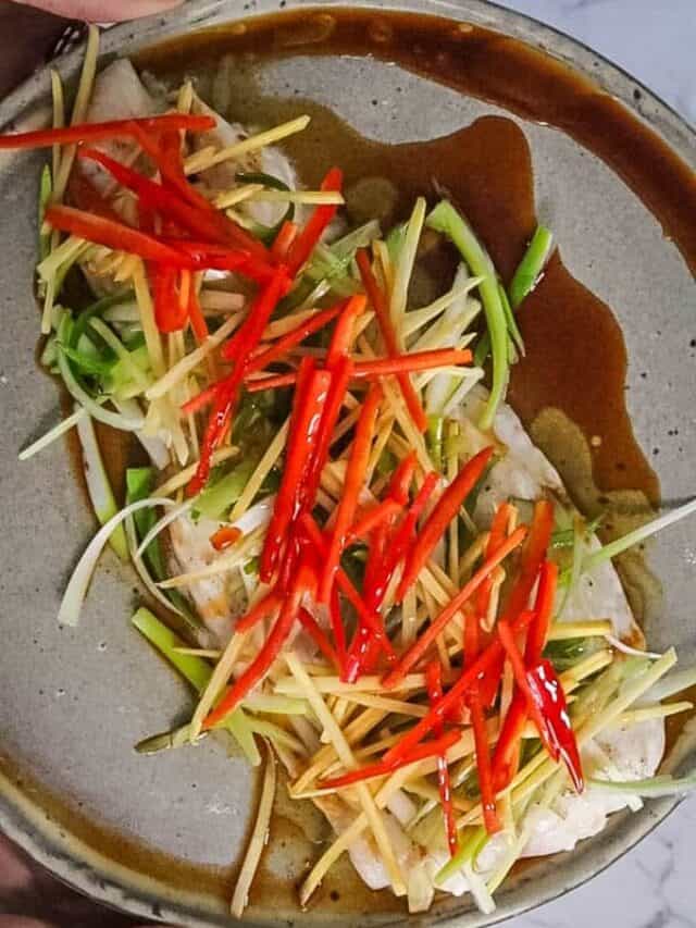 Quick Steamed Fish with Ginger Steam & Bake
