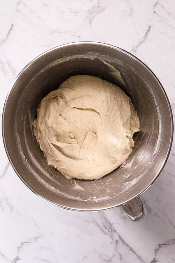 bread dough ready for proving