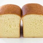 two thick slices of soft white sandwich bread