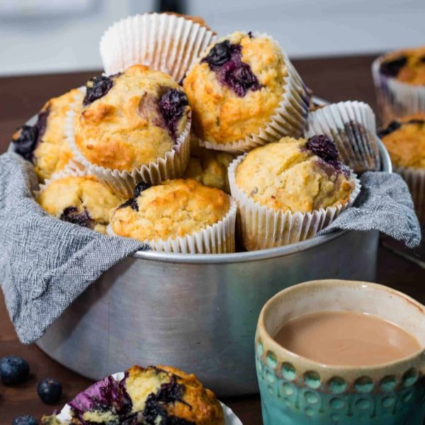 banana blueberry oatmeal muffins