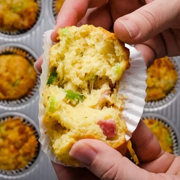 cheese and bacon muffin