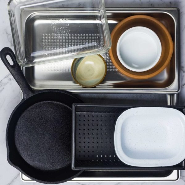 different cooking vessels for use in a steam oven