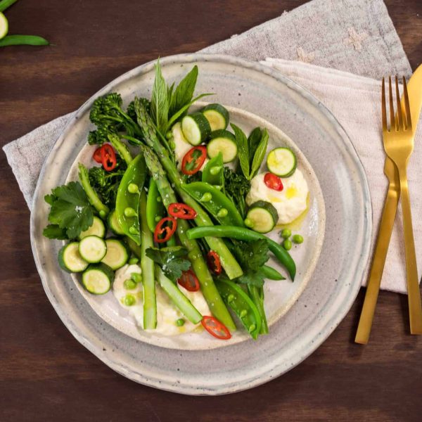 Green Veg Steamed With Cheese 1