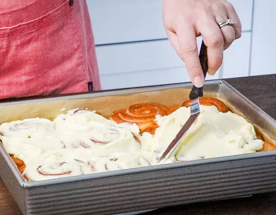 lemon buns with cream cheese icing