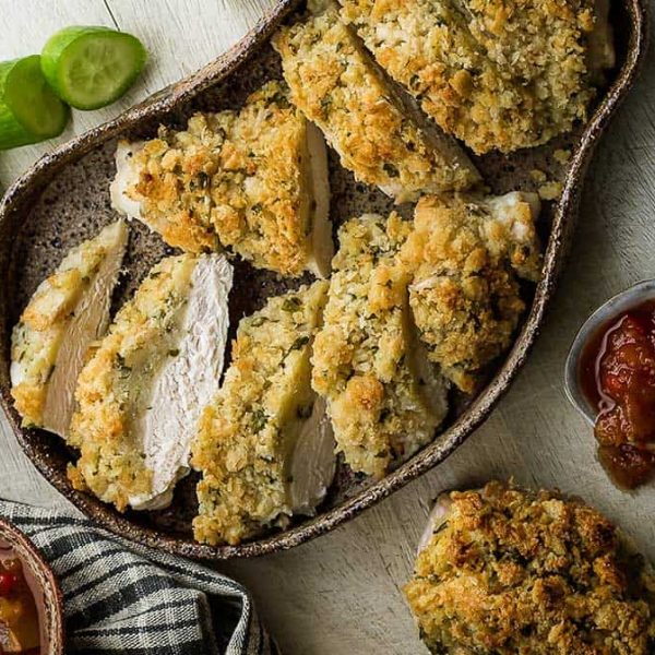 parmesan chicken with chutney
