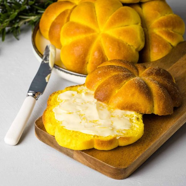 soft pumpkin rolls landscape