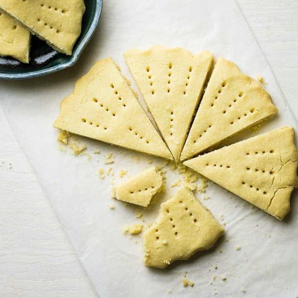 traditional shortbread recipe for wedges or cutout cookies