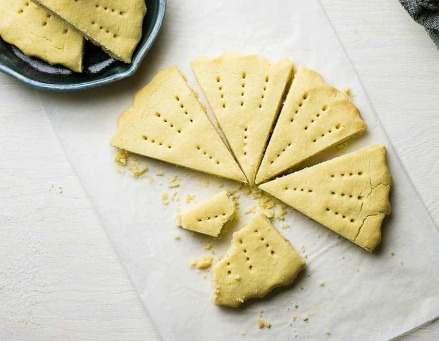 traditional shortbread recipe for wedges or cutout cookies