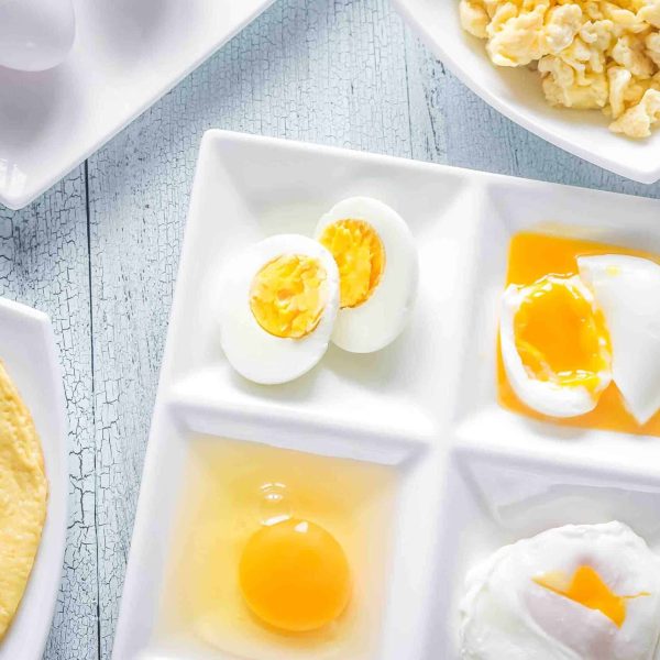 Variety of egg dishes
