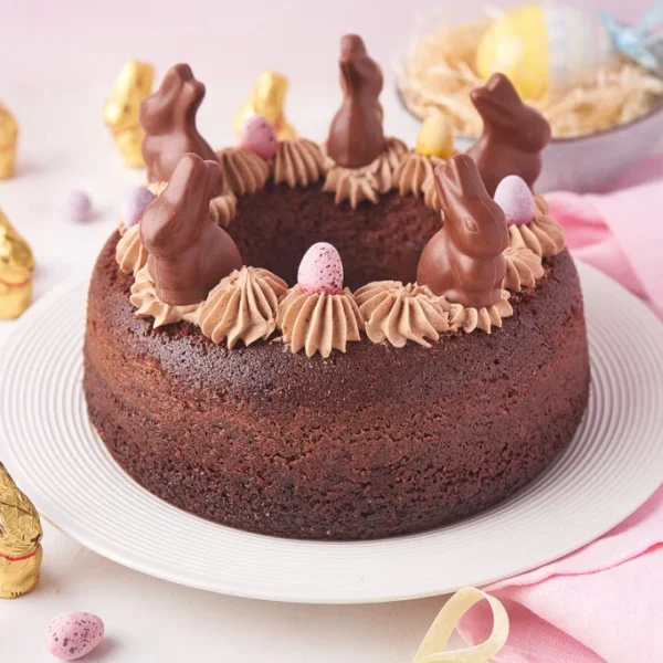 Chocolate Easter Bundt Cake With Bunnies Bella Bucchiotti 11 1024x683